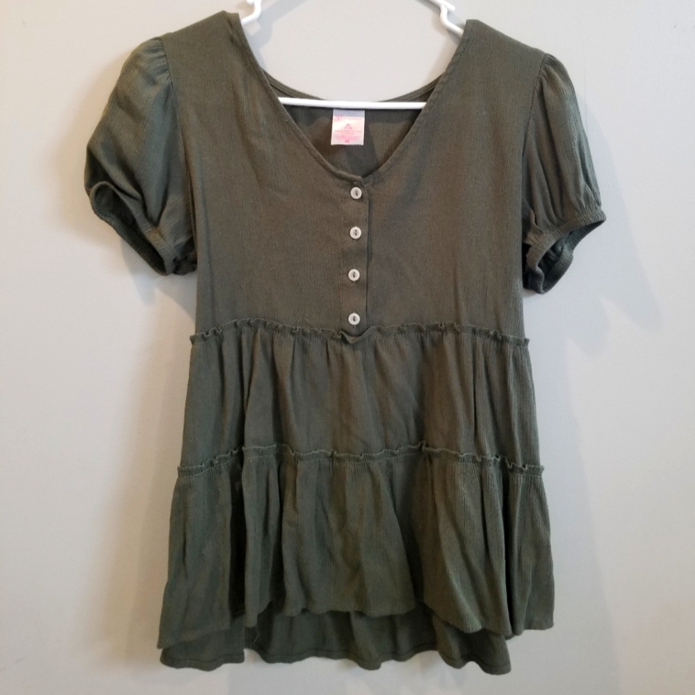 Army Green Blouse